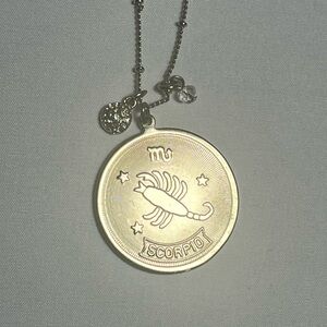 Scorpio Zodiac Gold Pendant Necklace